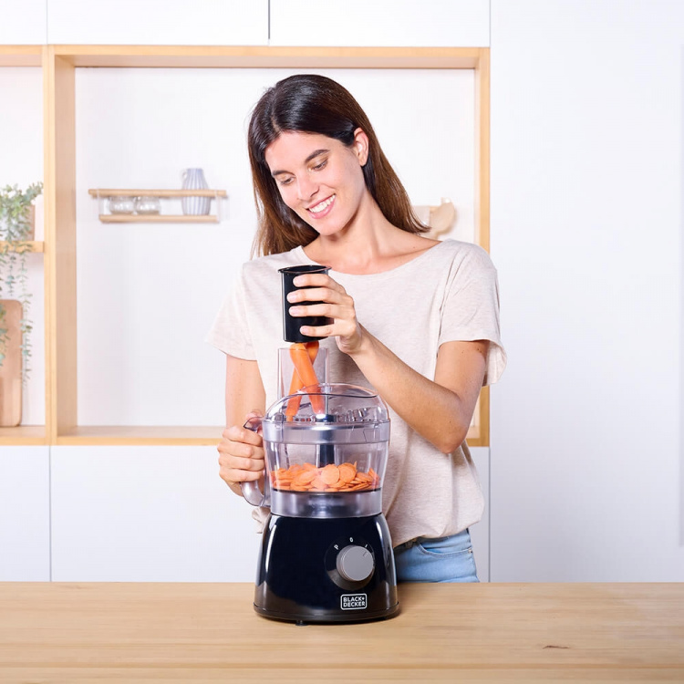 BLACK+DECKER Food Processor 600W Black