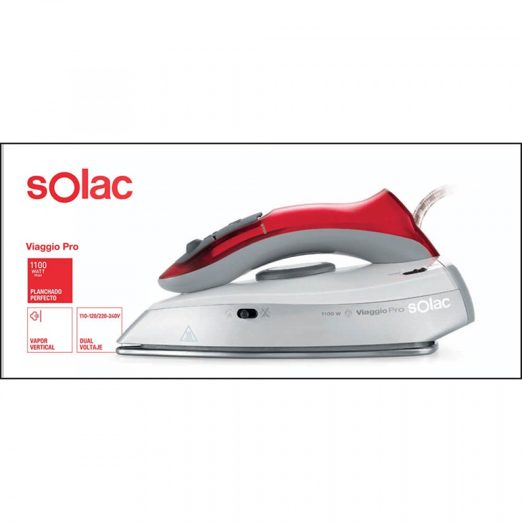 SOLAC Viaggio Pro Travel Iron 1100 W Power SOLAC Viaggio Pro Travel Iron 1100 W Power