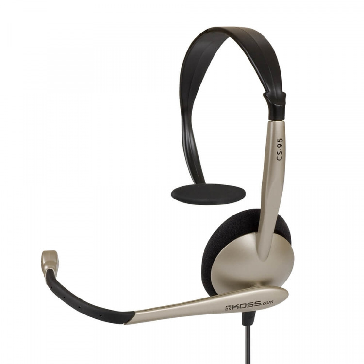 KOSS Headset CS95 Mono On-Ear Mic USB Champagne KOSS Headset CS95 Mono On-Ear Mic USB Champagne