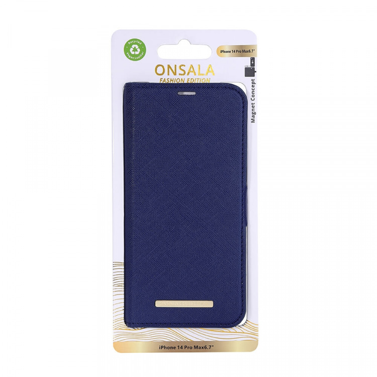 Wallet Case Navy Blue iPhone 14 Pro Max