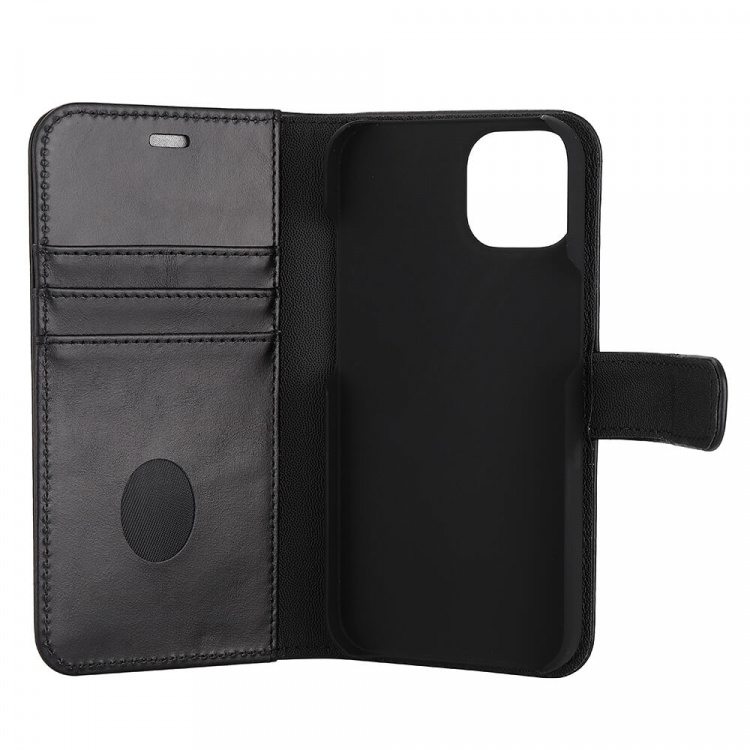 Wallet Case Anti Radiation 2in1 Black - iPhone 13/14