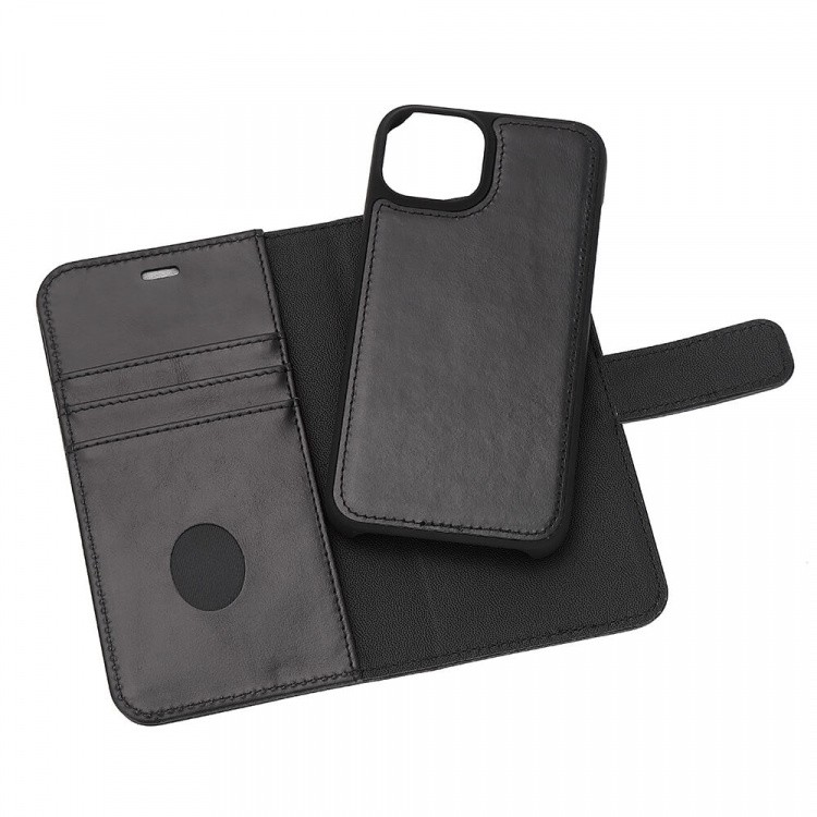 Wallet Case Anti Radiation 2in1 Black - iPhone 13/14