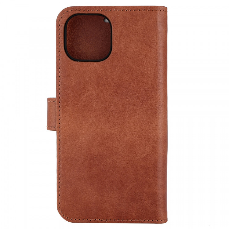 Wallet Case Anti Radiation 2in1 Brown - iPhone 13/14 Wallet Case Anti Radiation 2in1 Brown - iPhone 13/14