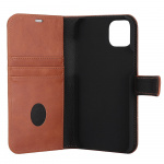 Wallet Case Anti Radiation 2in1 Brown iPhone 14 Plus