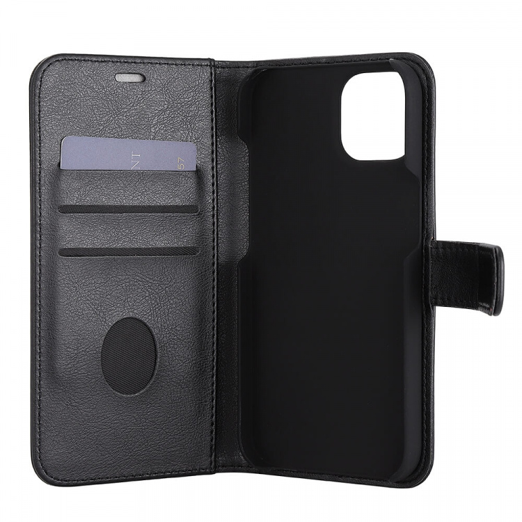 Wallet Case Anti-Radiation Flipcover Black - iPhone 13/14 Wallet Case Anti-Radiation Flipcover Black - iPhone 13/14