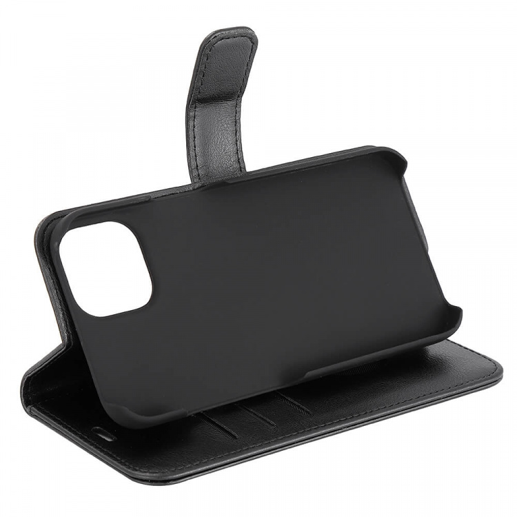 Wallet Case Anti-Radiation Flipcover Black - iPhone 13/14 Wallet Case Anti-Radiation Flipcover Black - iPhone 13/14