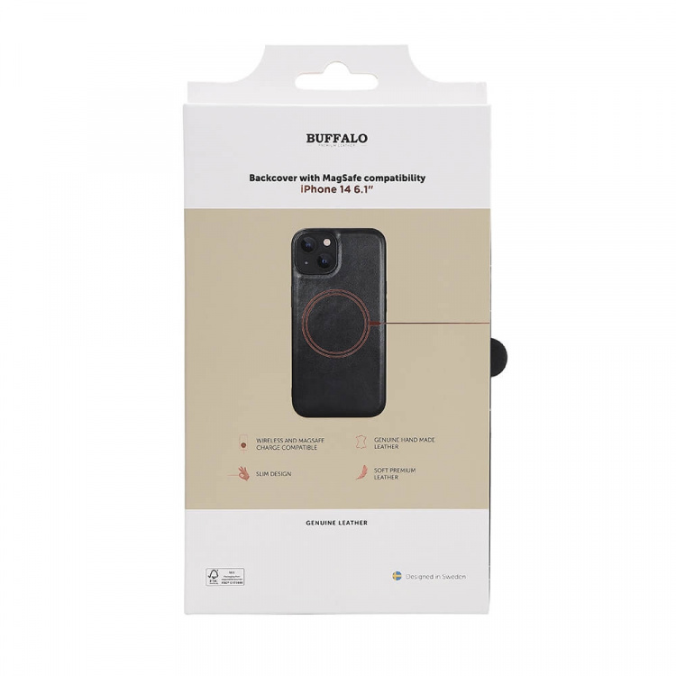 Phone Case Leather MagSeries Black - iPhone 13/14  Phone Case Leather MagSeries Black - iPhone 13/14