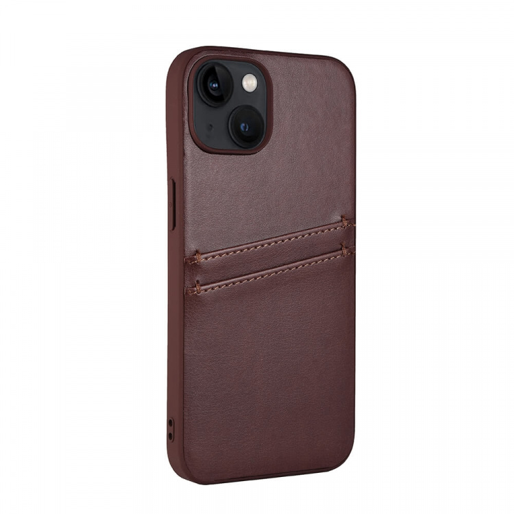 Phone Case PU Brown - iPhone 13/14 Phone Case PU Brown - iPhone 13/14