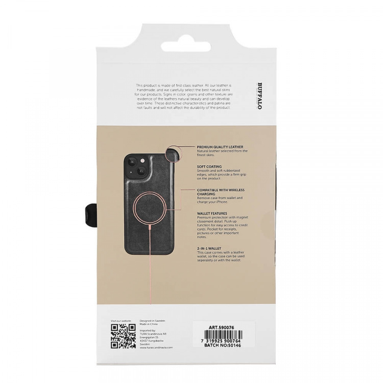 Wallet Case Black iPhone 13/14