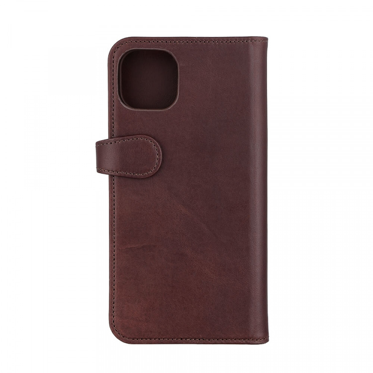 Wallet Case iPhone 14 Plus Brown