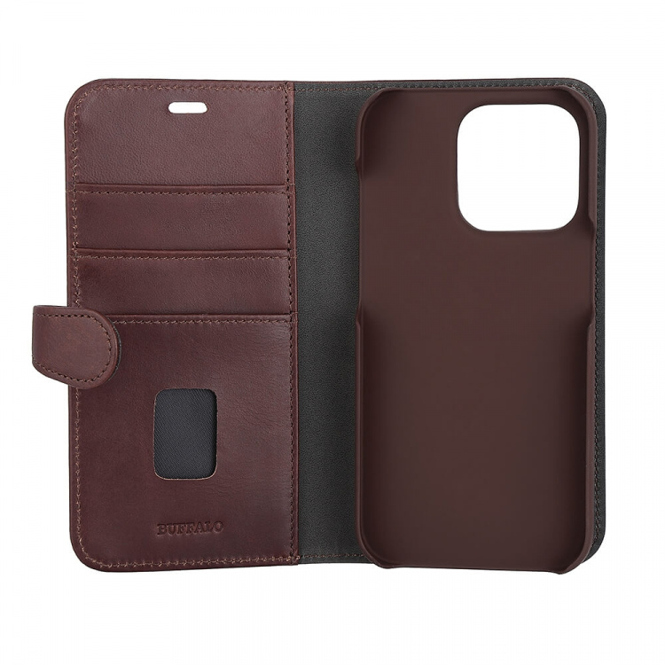 Wallet Case iPhone 14 Pro Brown Wallet Case iPhone 14 Pro Brown