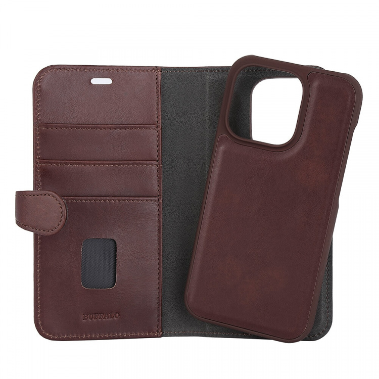 Wallet Case iPhone 14 Pro Brown Wallet Case iPhone 14 Pro Brown