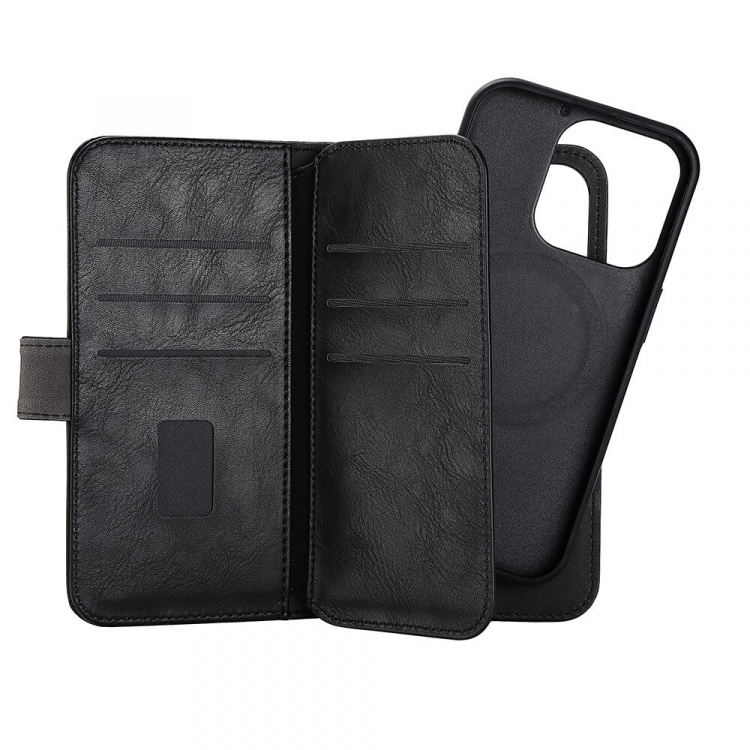 Wallet Case 2in1 7 Card Slots MagSeries Black - iPhone 14 Pro Wallet Case 2in1 7 Card Slots MagSeries Black - iPhone 14 Pro