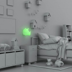 Wall Nightlight Wild Light Rhino Multicolor Wall Nightlight Wild Light Rhino Multicolor