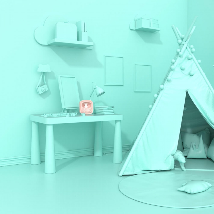 Alarm Clock with Light Billy Clock Pink