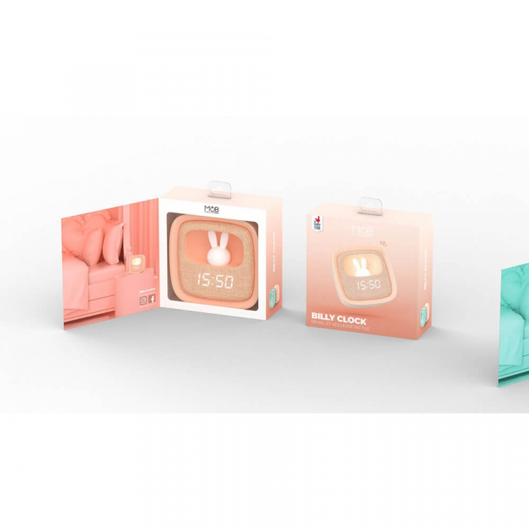 Alarm Clock with Light Billy Clock Pink