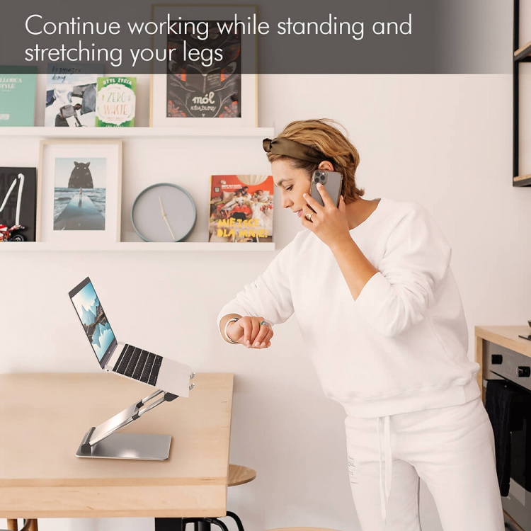 Laptopställ Supreme Sit-Stand Aluminium