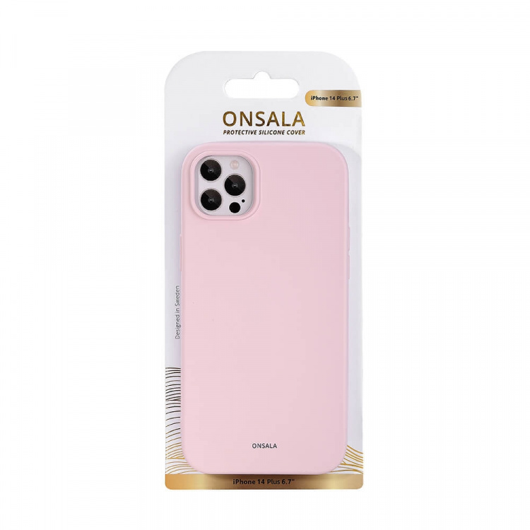 Phone Case Silicone Chalk Pink - iPhone 14 Plus 