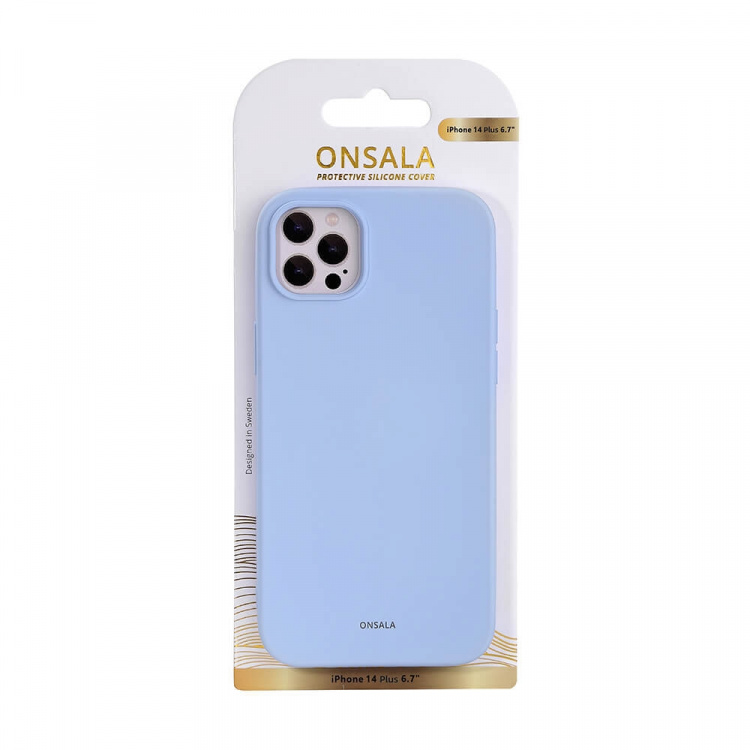 Phone Case Silicone Light Blue - iPhone 14 Plus