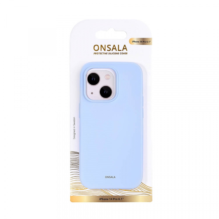 Phone Case Silicone Light Blue - iPhone 14 Pro 