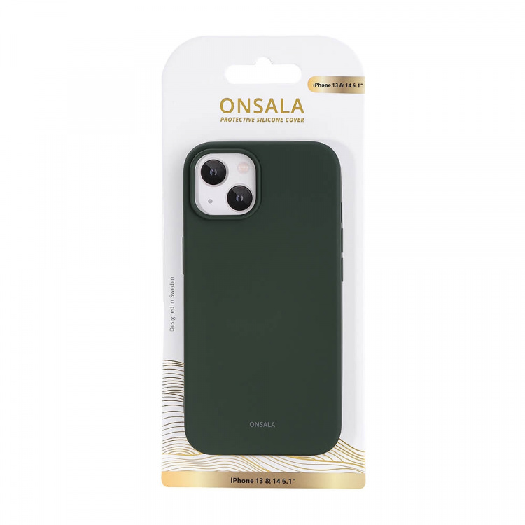 Phone Case Silicone Olive Green - iPhone 13/14 