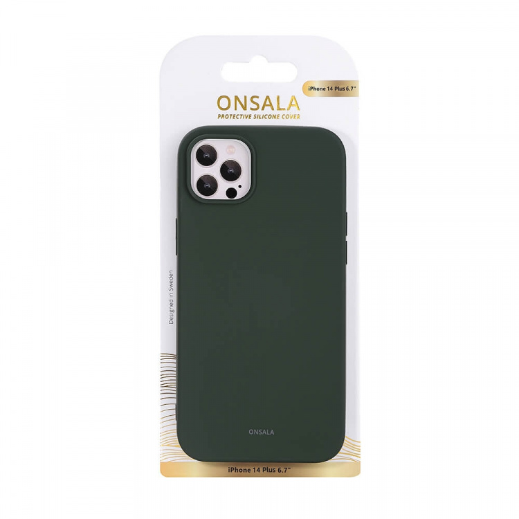 Phone Case Silicone Olive Green - iPhone 14 Plus  Phone Case Silicone Olive Green - iPhone 14 Plus