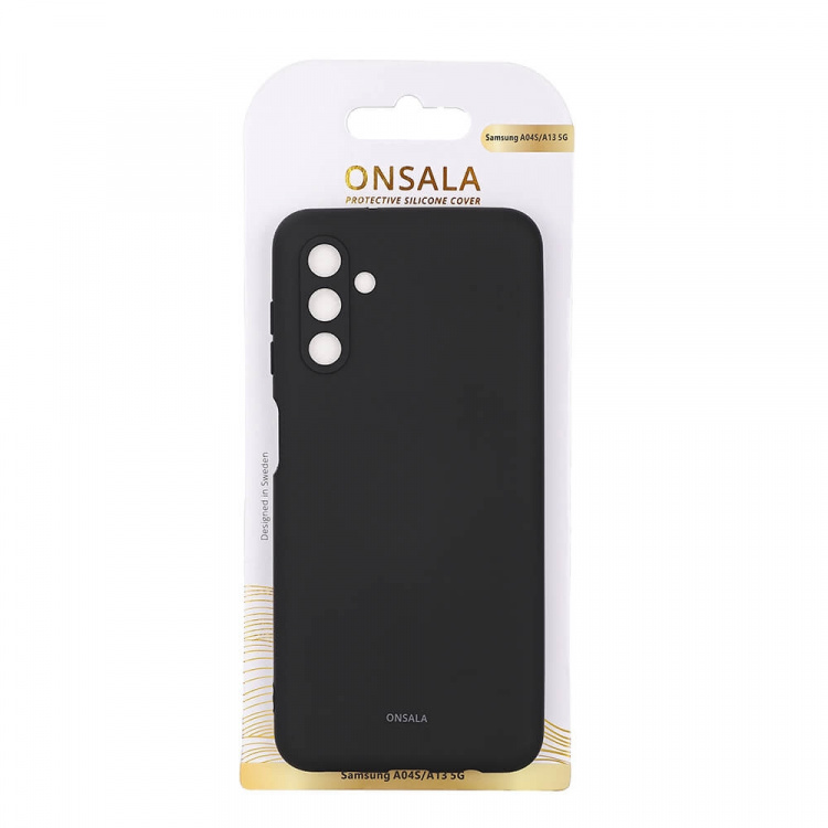 Onsala Mobielhoesje Siliconen Zwart - Samsung Galaxy A13 5G / A04s Onsala Mobielhoesje Siliconen Zwart - Samsung Galaxy A13 5G / A04s