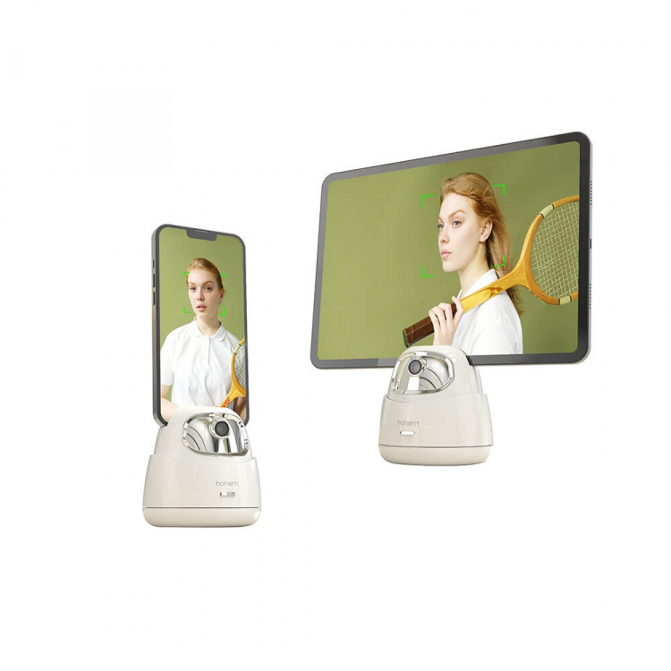 HOHEM AI Auto Tracking Holder GO 2-Axis AI Tracking White  HOHEM AI Auto Tracking Holder GO 2-Axis AI Tracking White
