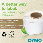 DYMO LW Durable barcode 19mm x 64mm, 900 etiketter, vit