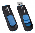 ADATA UV128 USB minne, 32GB, USB 3.0, svart/blå