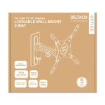 DELTACO Office Lockable 2-way Monitor Mount,13