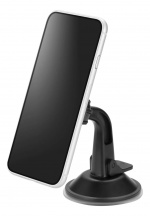 DELTACO magnetic car holder, suction mount, for mobile phone, black