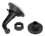 DELTACO magnetic car holder, suction mount, for mobile phone, black
