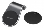 DELTACO magnetic car holder, angled air vent mount, for mobile, black