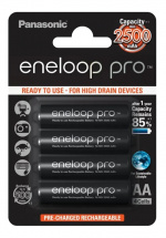 Eneloop Pro Battery 4xAA 2500mAh BK-3HCDE/4BE