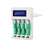 DELTACO Ultimate Ni-Mh USB charger with 4 x AAA batteries DELTACO Ultimate Ni-Mh USB charger with 4 x AAA batteries