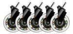 DELTACO GAMING Rainbow Rubber Casters for Gaming Chair