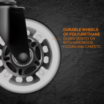 DELTACO GAMING Rainbow Rubber Casters for Gaming Chair