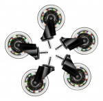 DELTACO GAMING Rainbow Rubber Casters for Gaming Chair
