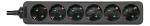 DELTACO outlet 6xCEE 7/3 1xCEE 7/7 10m black DELTACO outlet 6xCEE 7/3 1xCEE 7/7 10m black