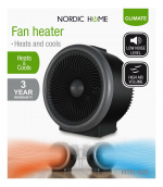 Fan Heater, heating and cooling,2000W, black Fan Heater, heating and cooling,2000W, black