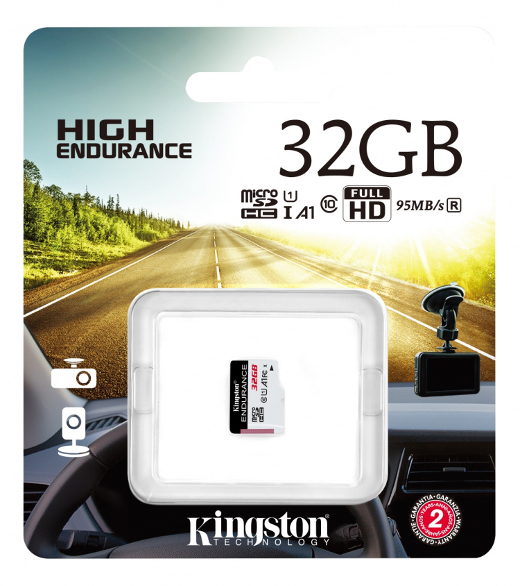 Kingston 32GB microSDHC Endurance 95R/30W C10 A1 UHS-I Card Only Kingston 32GB microSDHC Endurance 95R/30W C10 A1 UHS-I Card Only