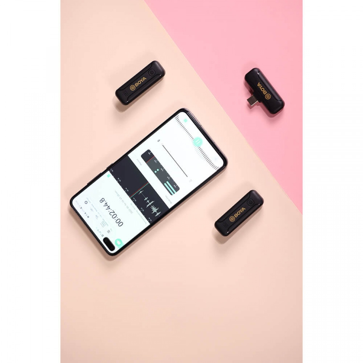 BOYA Wireless Microphone System x2 BY-WM3 For Iphone iOS, Lightning BOYA Wireless Microphone System x2 BY-WM3 For Iphone iOS, Lightning
