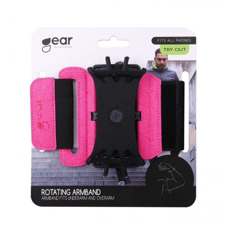 GEAR Sport ArmBand Premium Universal For Upper and Lower Arm Turnable Pink