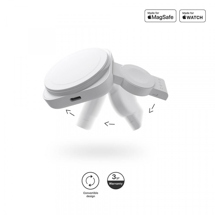 ZENS Wireless Charger 2in1 Magnetic + Watch ZENS Wireless Charger 2in1 Magnetic + Watch