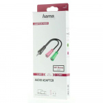Adapter Audio 3.5 Female to 2x 3.5 Male 0.15m Adapter Audio 3.5 Female to 2x 3.5 Male 0.15m