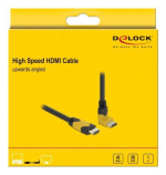 Delock High Speed HDMI cable male-male 90° up 48 Gbps 8K 60 Hz 1 m