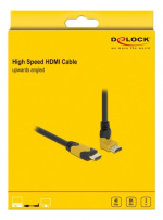 Delock High Speed HDMI cable male-male 90° up 48 Gbps 8K 60 Hz 2 m