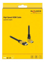 Delock High Speed HDMI cable male-male 90° up 48 Gbps 8K 60 Hz 2 m