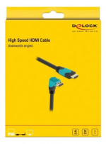Delock High Speed HDMI cable male-male 90° down 48 Gbps 8K 60 Hz 3 m Delock High Speed HDMI cable male-male 90° down 48 Gbps 8K 60 Hz 3 m